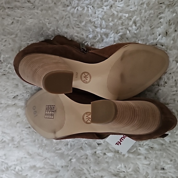 NEW Michael Michael Kors Adams Bootie Suede Brown Size 10 - Picture 7 of 8